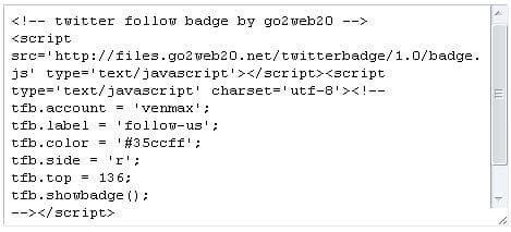 利用&#8221;Follow&#8221; Badge的无聊改动