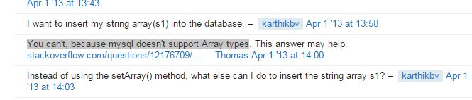 arrayinsql