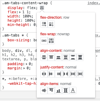 chrome flexbox